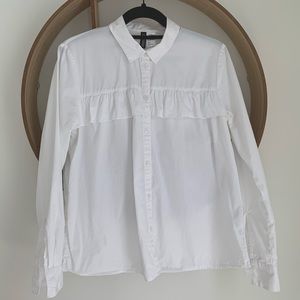 H&M Ruffled Button-Up